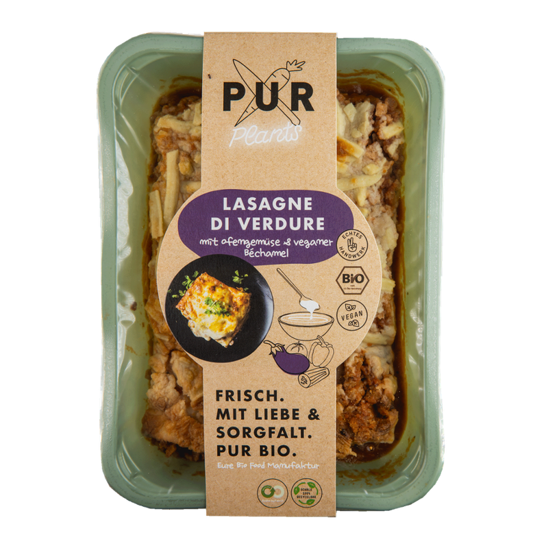 PUR PLANTS  PUR Lasagne di Verdure mit Ofengemüse und veganer Béchamel - Produktbild