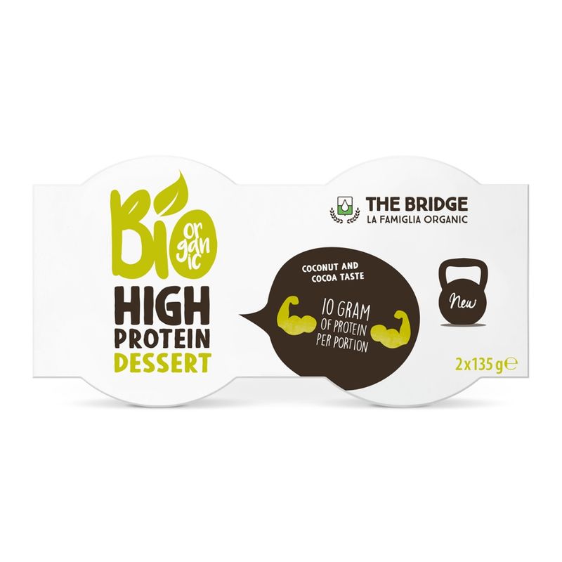 THE BRIDGE BIO BIO HIGH PROTEIN DESSERT COCONUT AND COCOA 2X135G - Produktbild