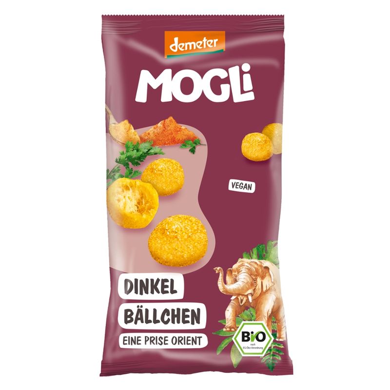 Mogli Demeter Dinkel Bällchen - eine Prise Curry - Produktbild