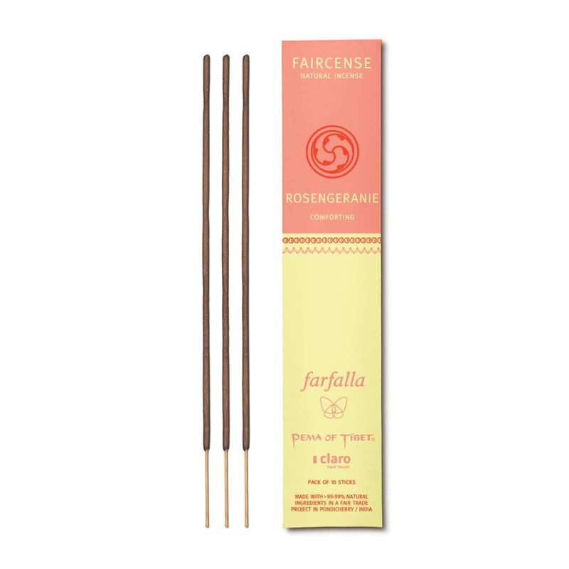 farfalla Rosengeranie / Comforting, Faircense Räucherstäbchen - Produktbild