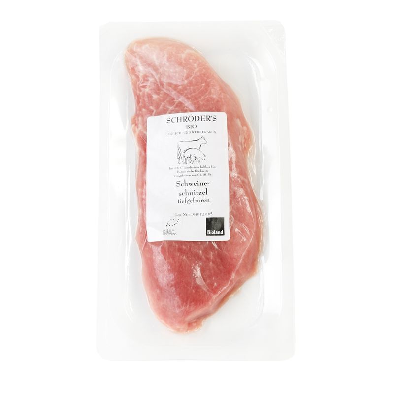 Schröder's Bio Fleisch- und Wurstwaren Schweineschnitzel ca. 200 g TK - Produktbild