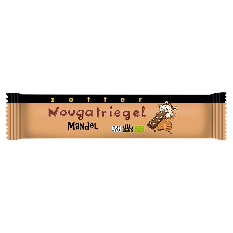 Zotter Schokolade Mandel Nougat Riegel - Produktbild