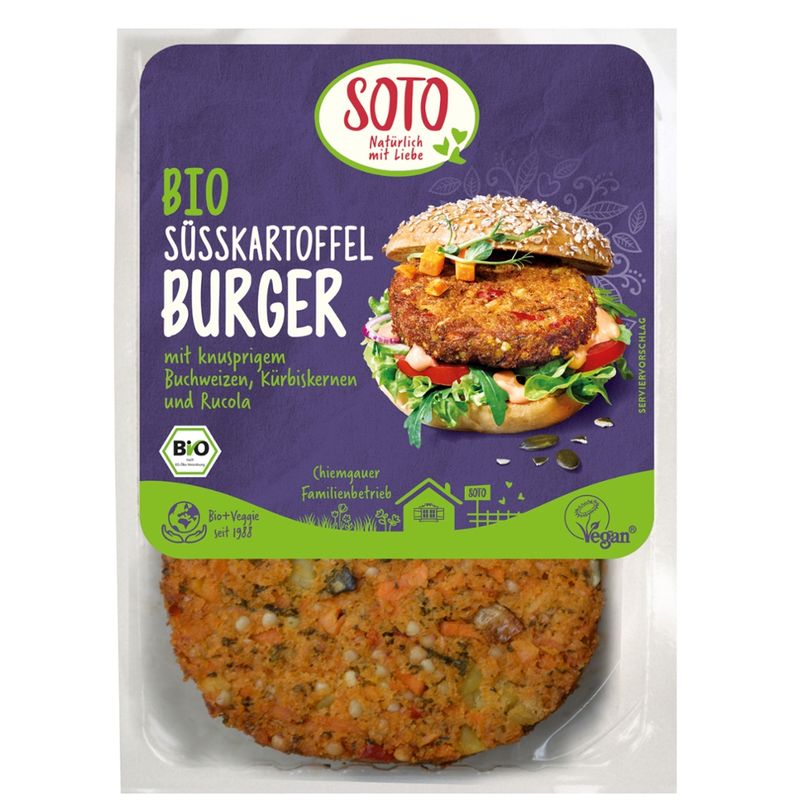 SOTO Bio Süßkartoffel Burger - Produktbild