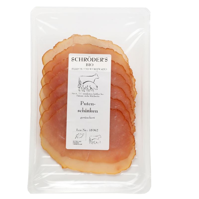 Schröder's Bio Fleisch- und Wurstwaren Putenschinken geräuchert 80 g - Produktbild