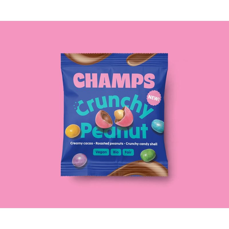 CHAMPS CHAMPS Crunchy Peanut Erdnuss Kakaolinsen - Produktbild