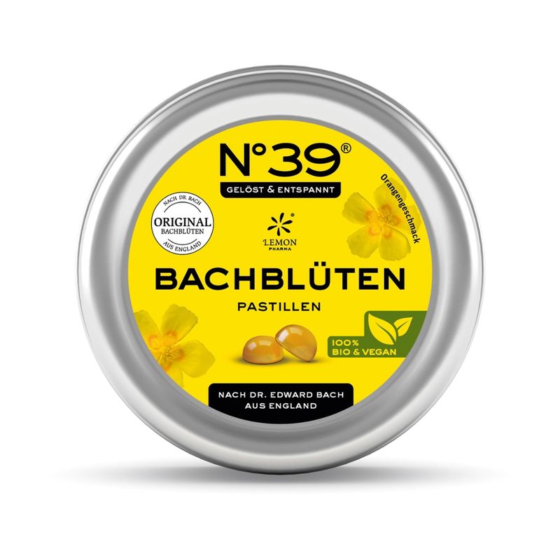 Lemon Pharma Lemon Pharma Original Bachblüten Pastillen Orange, Bio und Vegan - Produktbild