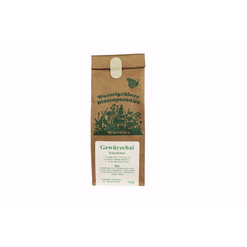 Wurzelgräbers Blütenparadies Wurdies Gewürzchai Kräutertee , bio - Produktbild