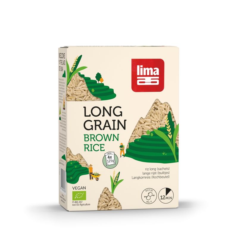 Lima Vollkorn-Langkornreis in Kochbeuteln - Produktbild
