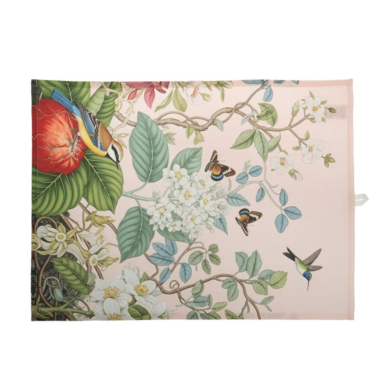 LIVING CRAFTS Küchenhandtuch 1400, 2er Pack, rose/green/flowers, 50X70 cm - Produktbild