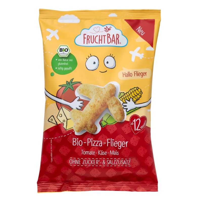 FruchtBar  FruchtBar – Bio-Pizza-Flieger, Tomate, Käse, Mais - Produktbild