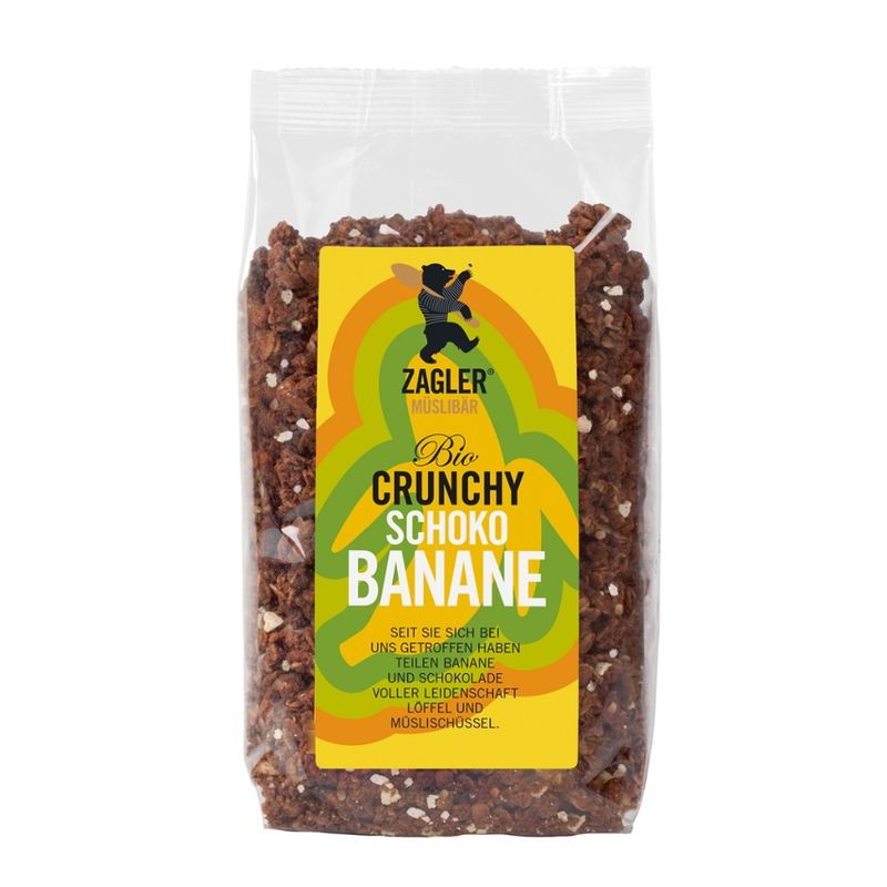 ZAGLER MÜSLIBÄR ZAGLER Bio-Crunchy-Schokobanane 500g, knusprig gebacken - Produktbild