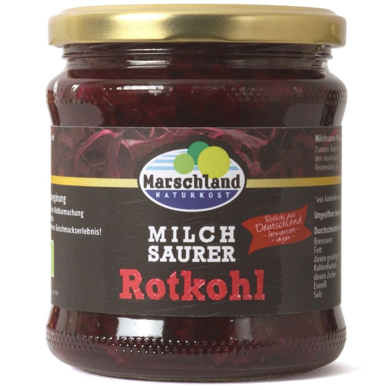 Marschland  Bioland Bio-Rotkohl milchsauer 370 ml Gl. MARSCHLAND - Produktbild