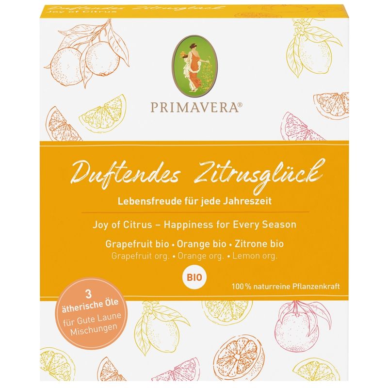 PRIMAVERA Set Duftendes Zitrusglück Ätherisches Öl - Produktbild