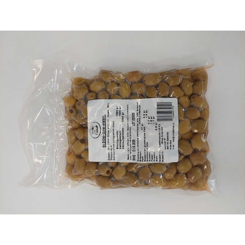 Milos Biologische Olijven Groen 1 kg - Produktbild