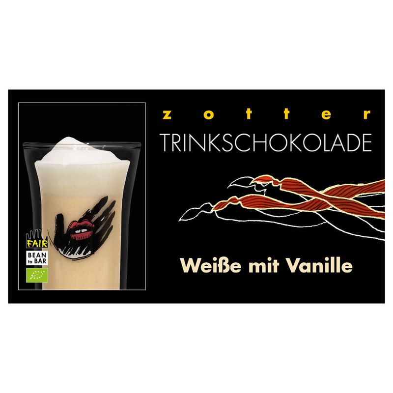 Zotter Schokolade Trinkschokolade – Weiße mit Vanille - Produktbild