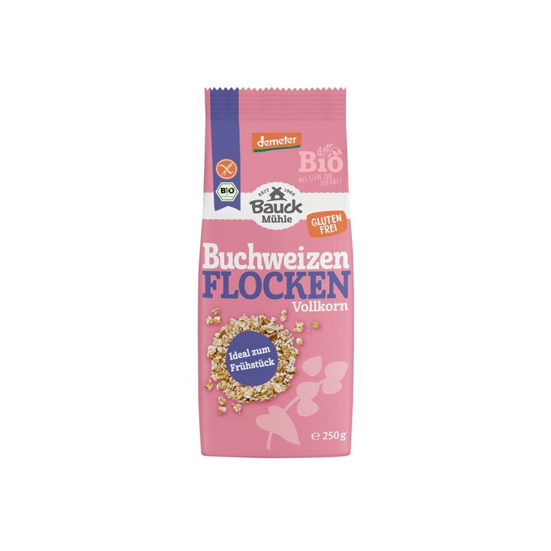 Bauck Mühle Buchweizenflocken glutenfrei Demeter - Produktbild