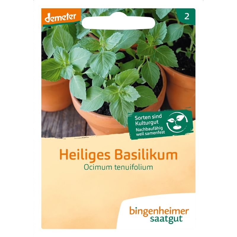 Bingenheimer Saatgut Heiliges Basilikum - Kräuter (Saatgut) - Produktbild