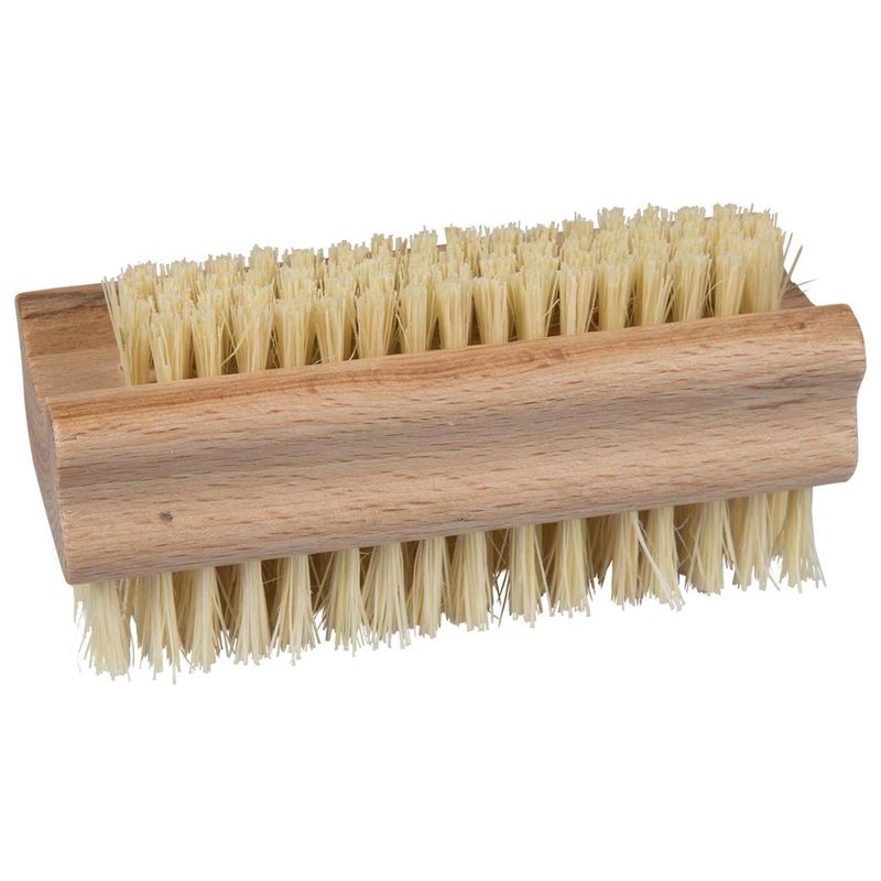 memo Handelsware Holz-Nagelbürste mit doppelseitigen Naturborsten, FSC-zertifiziert - Produktbild