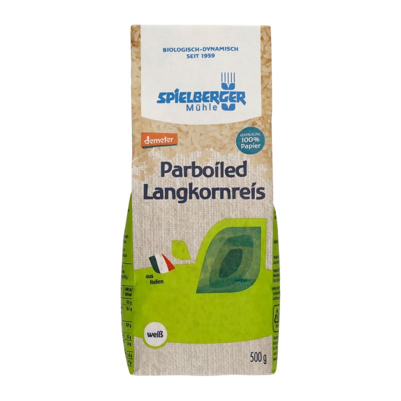 Spielberger Mühle Parboiled-Reis, Langkorn, weiß, demeter - Produktbild