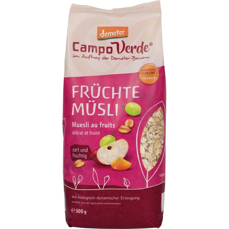 Campo Verde CV demeter Früchtemüsli 500g - Produktbild