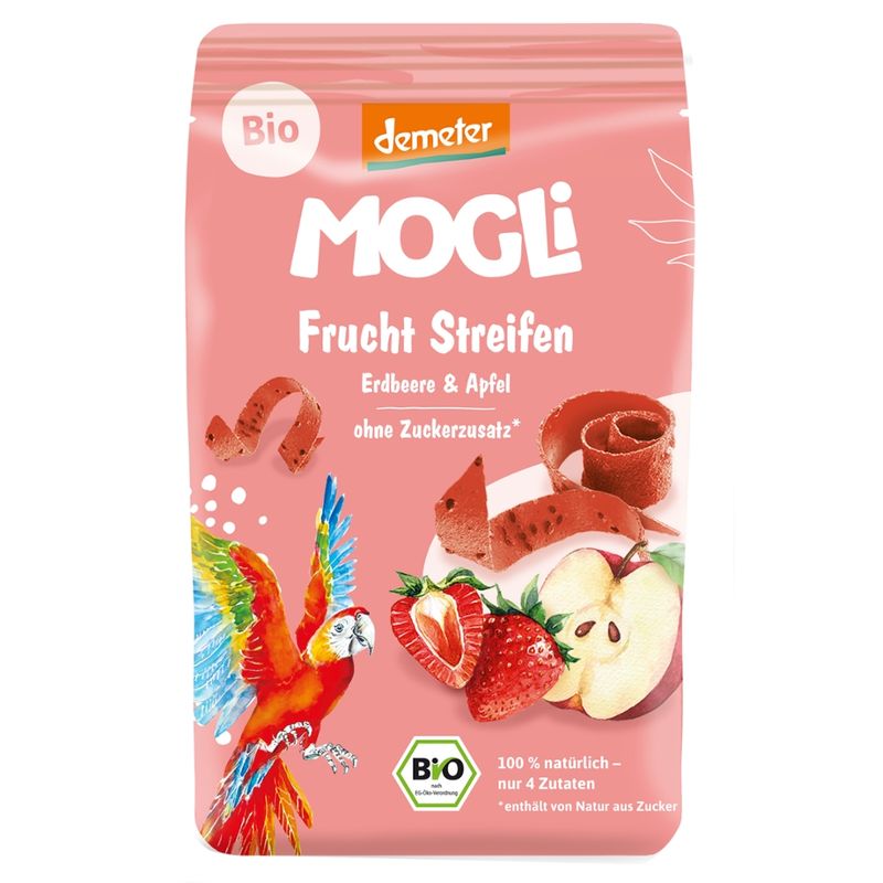 Mogli Fruchtgummistreifen Erdbeere und Apfel - Produktbild