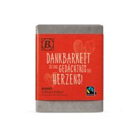 B. Schokolade Dankbarkeit ist das Gedächtnis des Herzens 70g bio, FT-Cert. - Produktbild