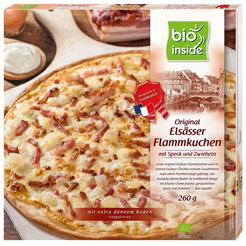 bio inside Original Elsässer Flammkuchen mit Speck & Zwiebeln - Produktbild