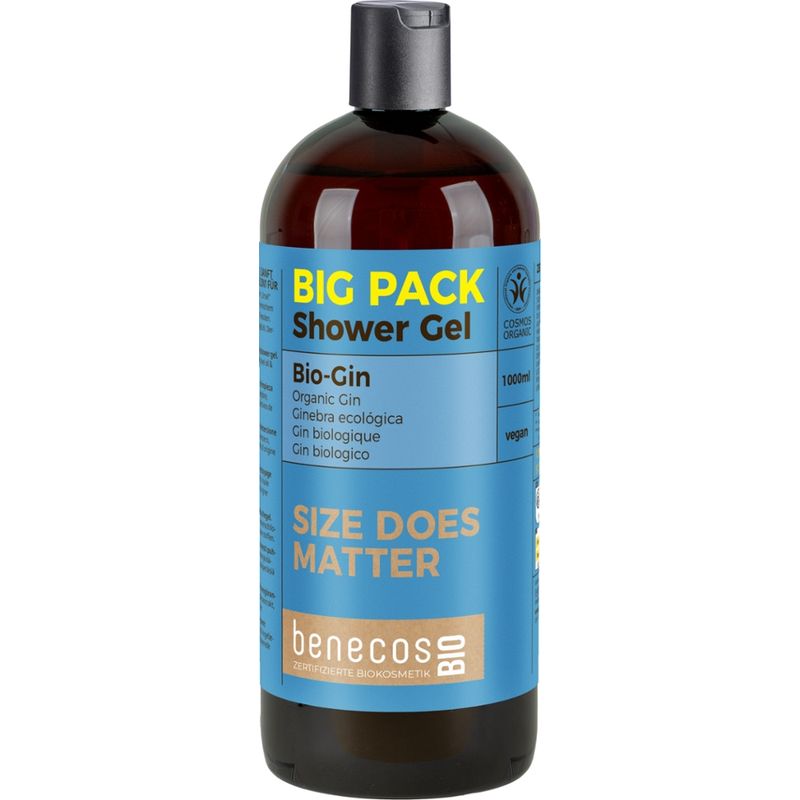 benecos benecosBIO Big Pack 1000 ml Duschgel 2in1 BIO-Gin Haut & Haar - GIB DEINER DUSCHE EINEN GIN - Produktbild
