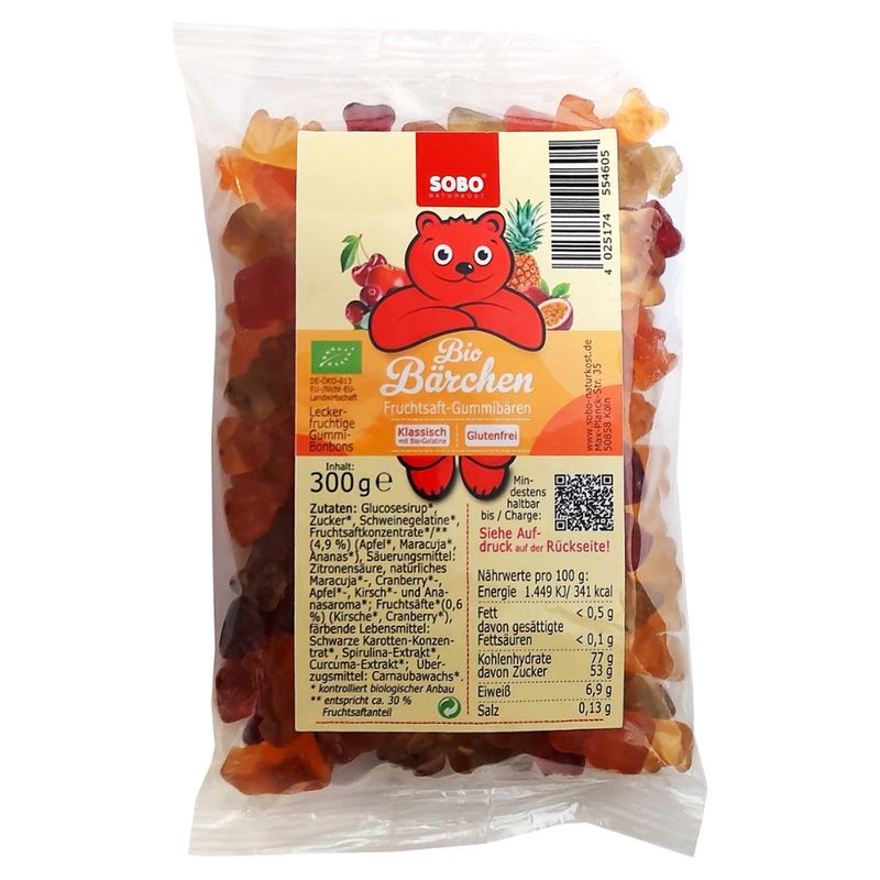 Sobo Bio-Bärchen mit Bio-Gelatine - Produktbild