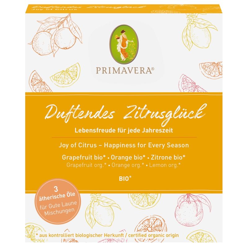 PRIMAVERA Set Duftendes Zitrusglück Ätherisches Öl - Produktbild