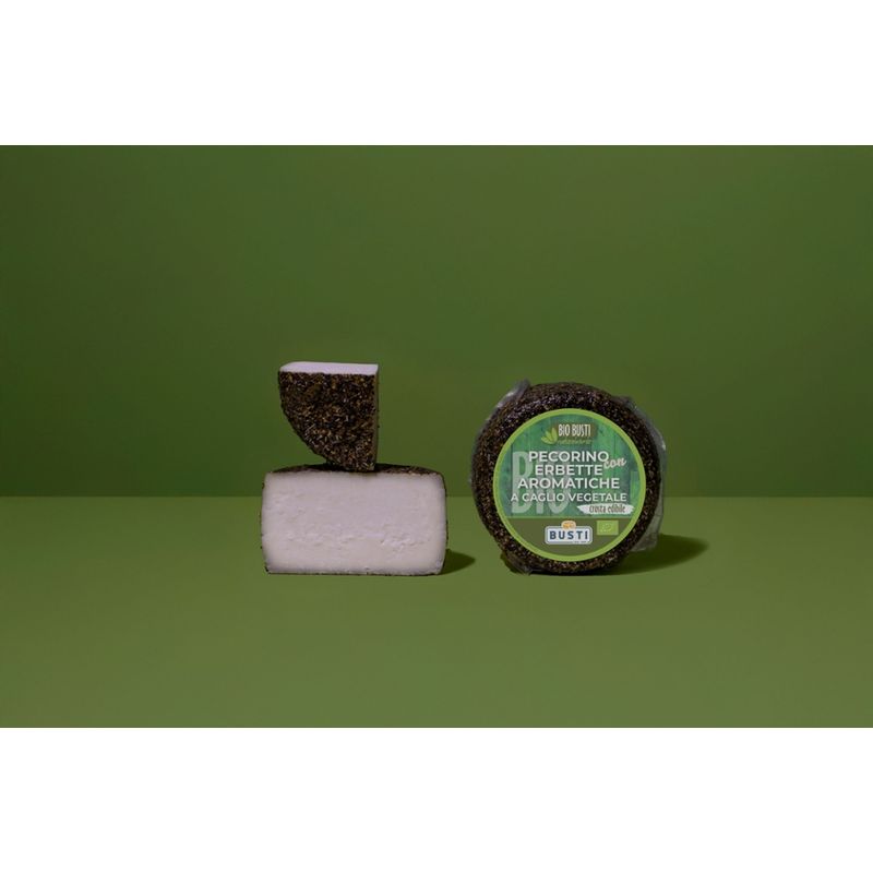 BUSTI FORMAGGI Pecorino biologisch mit Kräuterrinde aus der Toskana - Produktbild