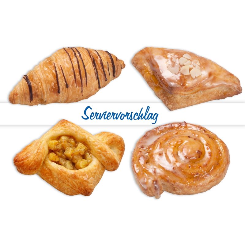 Öko Bäckerei Konditorei Mauerer  Mini Öko TK Plunder und Blättermix 80 Stück - Produktbild