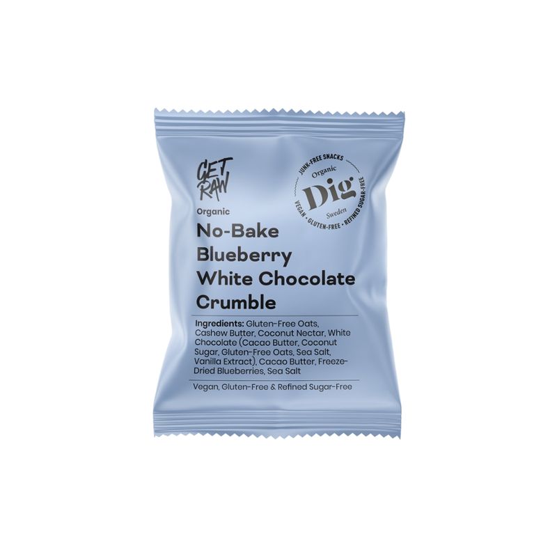 Dig No-Bake Blueberry White Chocolate Crumble - Produktbild
