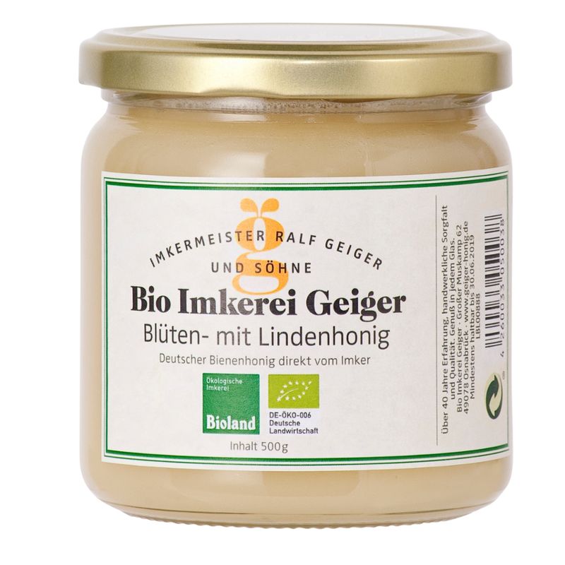 Bio Imkerei Geiger Blütenhonig mit Linde - Produktbild