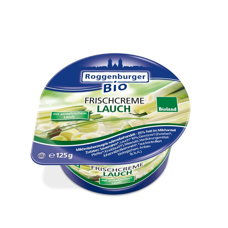 Roggenburger Bio Roggenburger Frischcreme Lauch 125 g - Produktbild