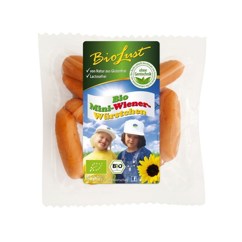 Biolust Bio Mini Wiener Würstchen 10x12g - Produktbild