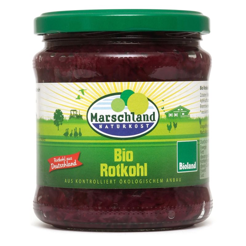 Marschland  Bioland Bio-Rotkohl 370 ml Gl. MARSCHLAND - Produktbild