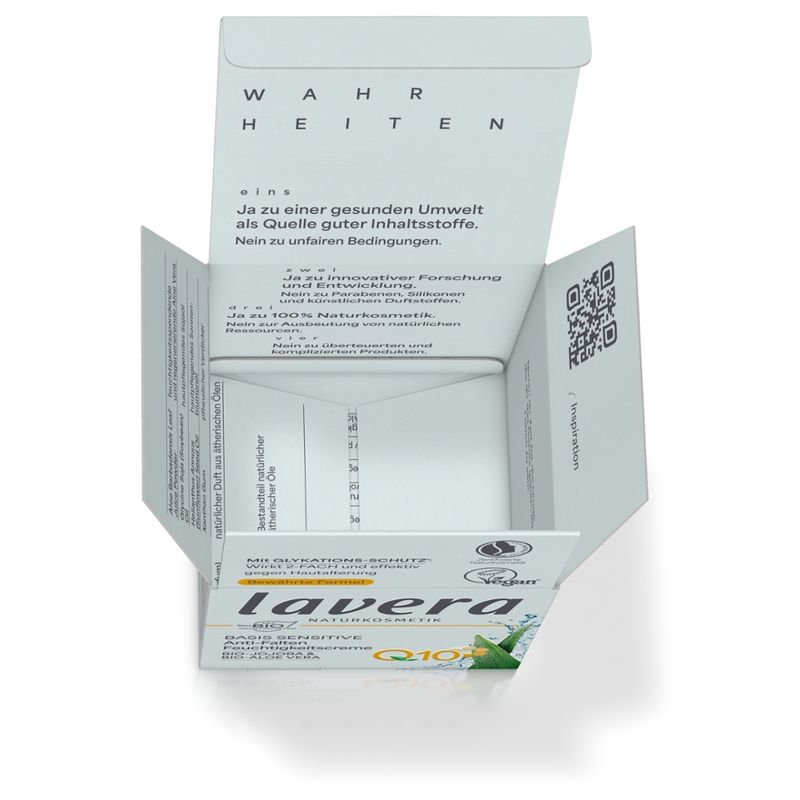 lavera Basis Sensitive Anti-Falten Feuchtigkeitscreme Q10 - Produktbild