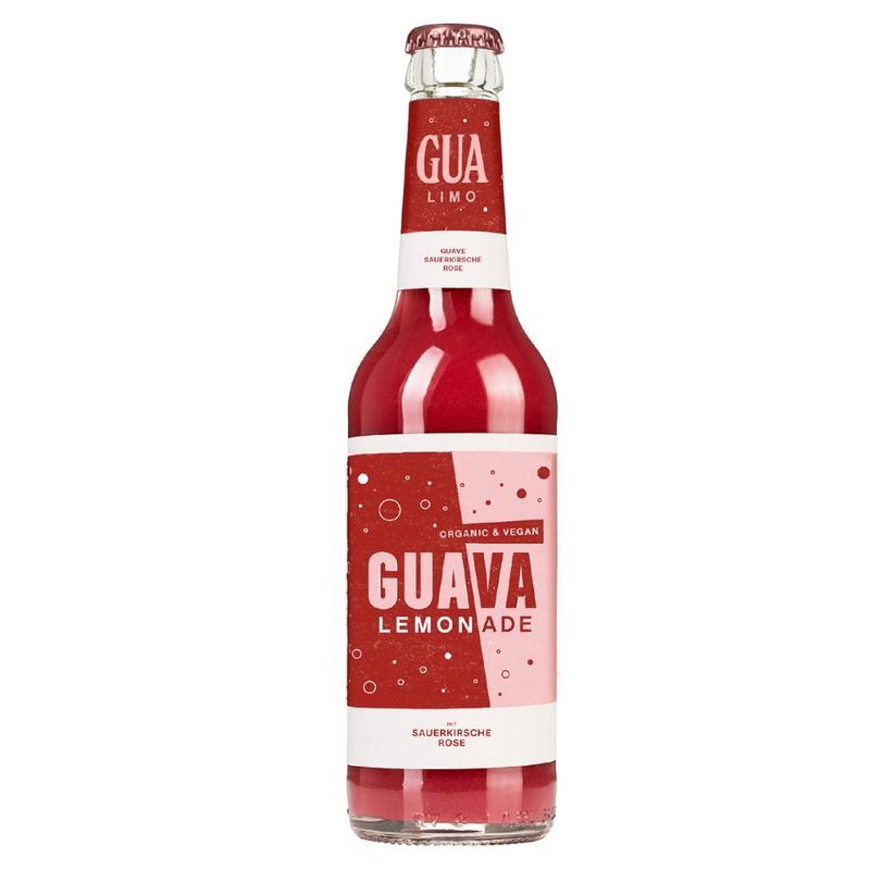 GUA Bio-Guaven-Fruchtlimonade mit Sauerkirsche Rose - Produktbild