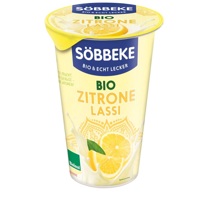Söbbeke Bio Zitrone Lassi 3,5 % Fett im Milchanteil - Produktbild