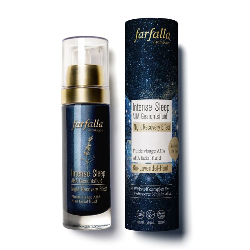 farfalla Intense Sleep AHA Gesichtsfluid, Night Recovery Effect, 30ml - Produktbild