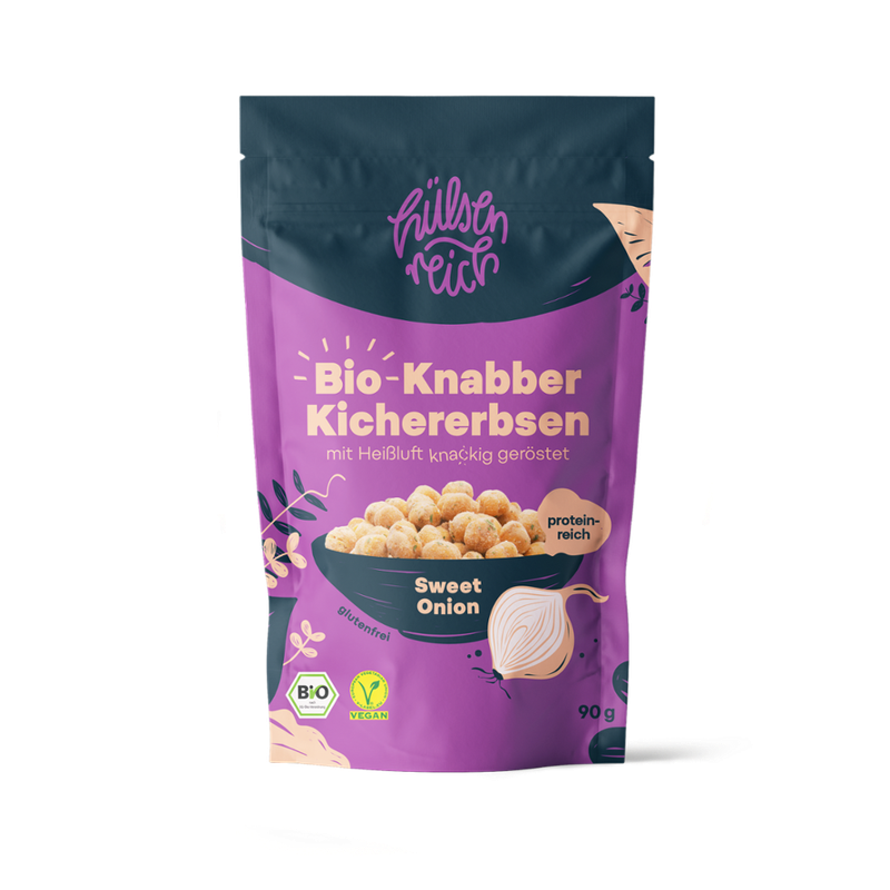 Hülsenreich Bio-Knabber Kichererbsen Sweet Onion - Produktbild