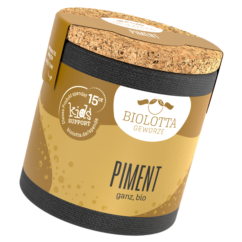 Biolotta Biolotta Korkdose Piment "Nelkenpfeffer" ganz, bio - Produktbild
