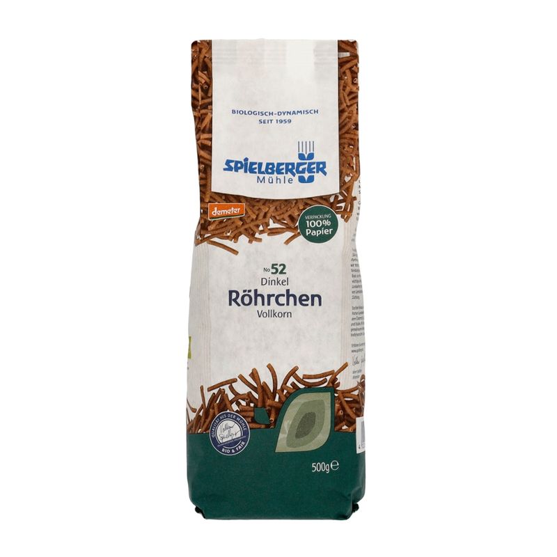 Spielberger Mühle Dinkel Röhrchen, vollkorn, demeter - Produktbild