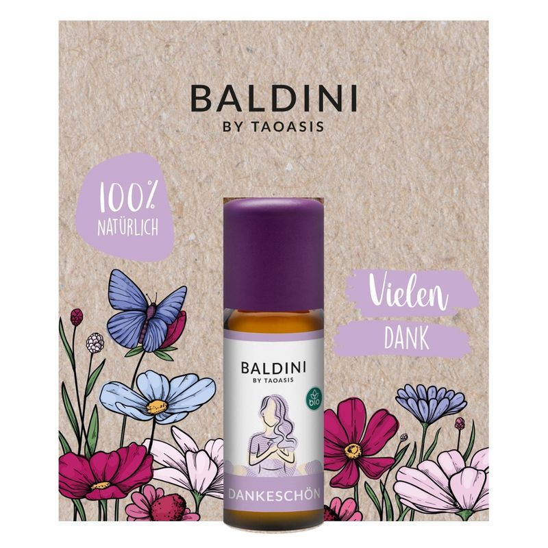 Baldini Baldini Dankeschön Mini-Duftset mit Holzblume - Produktbild