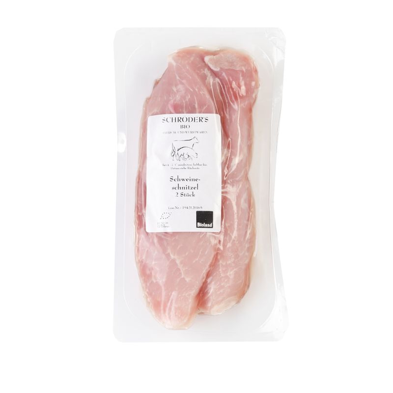Schröder's Bio Fleisch- und Wurstwaren Schweineschnitzel 2er je ca. 180 g - Produktbild
