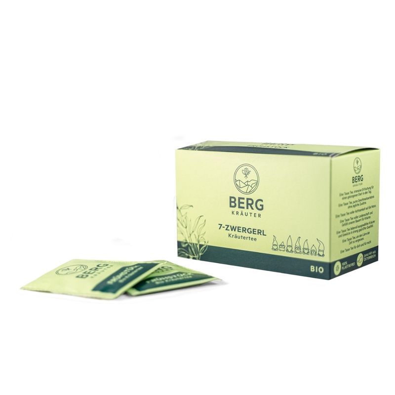 Bergkräuter Bergkräuter BIO 7-Zwergerl Tee, Doppelkammer 20x1,7g - Produktbild