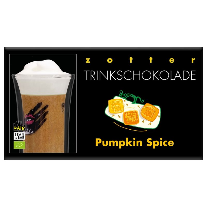 Zotter Schokolade Trinkschokolade – Pumpkin Spice - Produktbild
