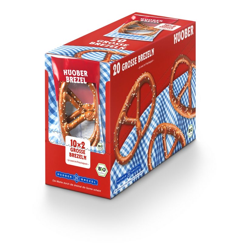 HUOBER BREZEL HUOBER Große Brezel 10x2 Stück 400g - Produktbild