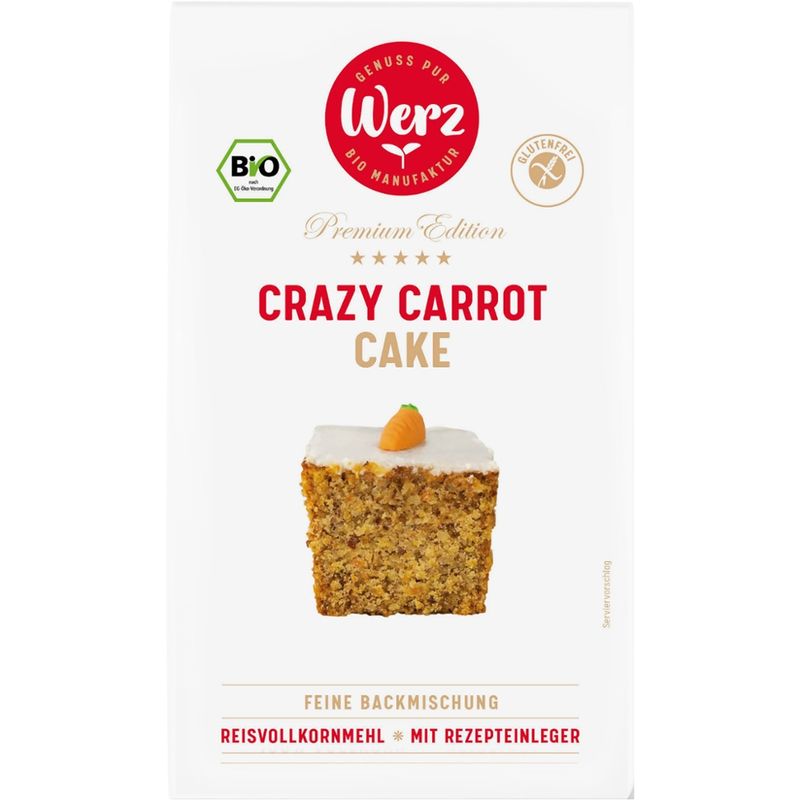 Naturkornmühle Werz Crazy Carrot Cake, Backmischung, glutenfrei - Produktbild
